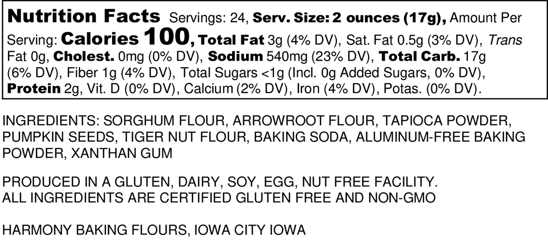Quick-Rise Blend – Harmony Baking Flours LLC · Gluten-free · LOWFODMAP ...